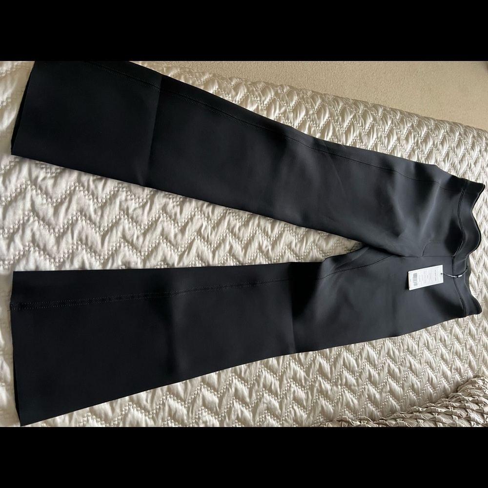 Helmut lang flared scuba material pants xs new with tags